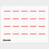 Coldhearings Stamp Ronde Sticker (Vel)