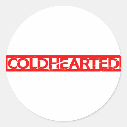 Coldhearings Stamp Ronde Sticker (Voorkant)