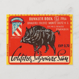 Colditzer Schwarze Sau Briefkaart