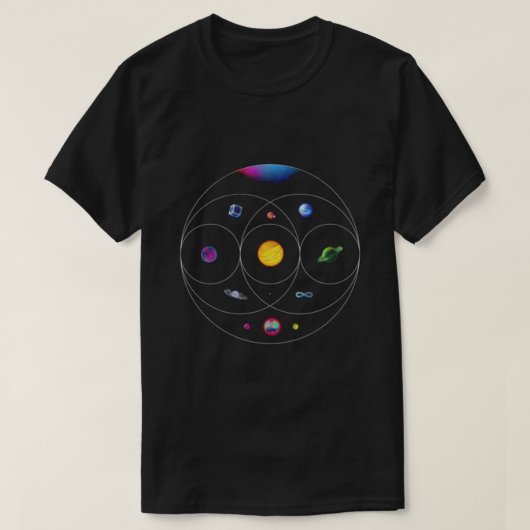 ColdPlays Shirt Musics of the Spheres World Tour 2 (Design voorkant)