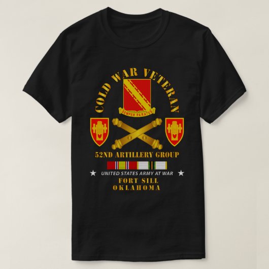 ColdVet 52nd Artillery Group Fort Sill OK w COLD S T-shirt (Design voorkant)