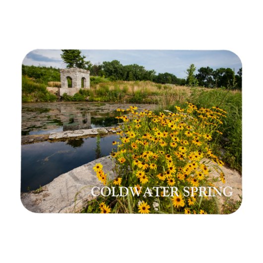 Coldwater Spring Park, Pond, Springhouse Magneet (Horizontaal)