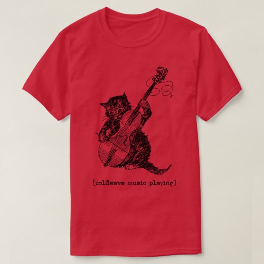 Coldwave Muziek Afspelen T-shirt (Design voorkant)