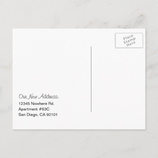 Coldwell Banker Briefkaart: WE ZIJN VERHUISD Aankondigingskaart (Achterkant)