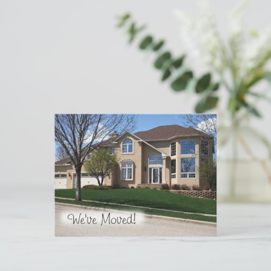 Coldwell Banker Briefkaart: WE ZIJN VERHUISD Aankondigingskaart (Staand voorkant)