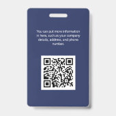 Coldwell Banker ID-kaart Blauw Badge (Achterkant)