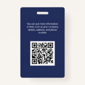 Coldwell Banker ID Kaart Blue Badge (Achterkant)