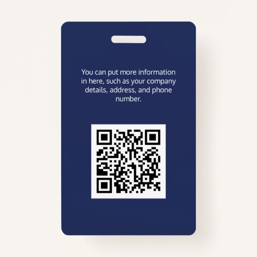 Coldwell Banker ID Kaart Blue Badge (Achterkant)