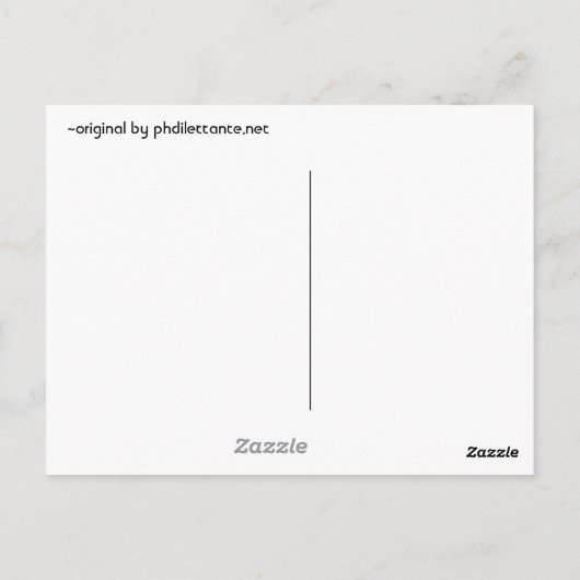 Cole as Kanji Briefkaart (Achterkant)