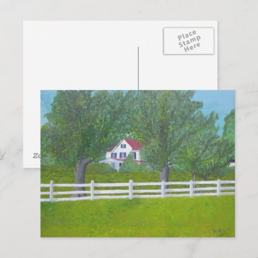 Cole Boerderij House - Purcellville, VA Briefkaart (Voorkant / Achterkant)