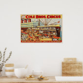 Cole Bros Circus geeft Home Poster (Keuken)