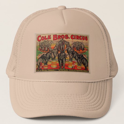 Cole Bros. Circus Trucker Pet (Voorkant)