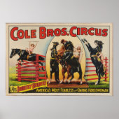 Cole Brothers, 1930s Circus Poster (Voorkant)