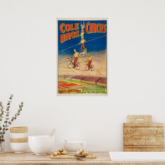 Cole Brothers Circus Poster (Keuken)