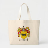 COLE FAMILY CREST - COLE COAT OF ARMS GROTE TOTE BAG (Voorkant)