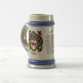 Cole Family Crest Stein Bierpul (Voorkant links)