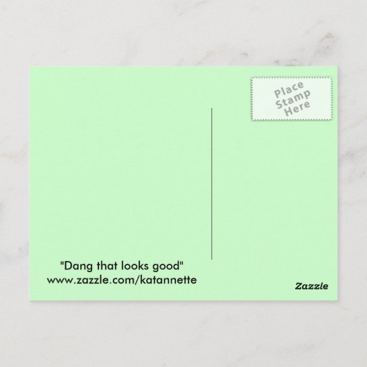 Cole in actie briefkaart (Achterkant)