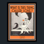 Cole Porter Art Deco Sheet Music 12 x 16 Print<br><div class="desc">"Wat heet dit ding liefde?" van Cole Porter - Art Deco Print Sheet Music</div>