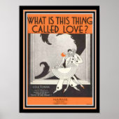 Cole Porter Art Deco Sheet Music 12 x 16 Print (Voorkant)