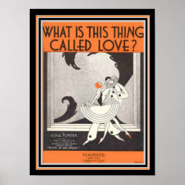 Cole Porter Art Deco Sheet Music 12 x 16 Print