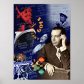 Cole Porter Collage Portrait Poster (Voorkant)