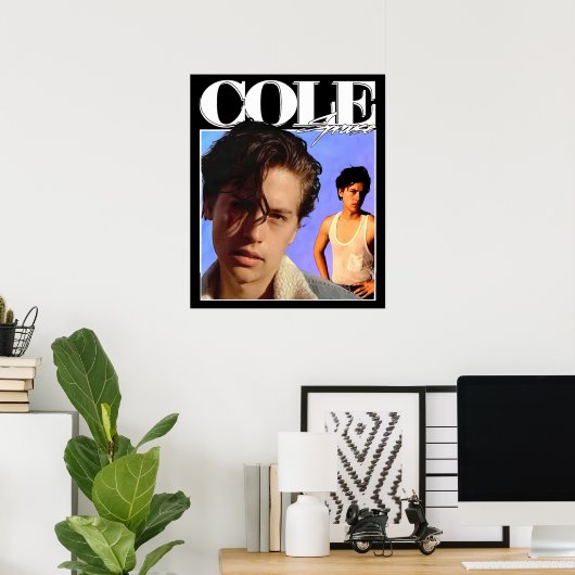 Cole Sprouse 90_sVintage Poster (Thuiskantoor)