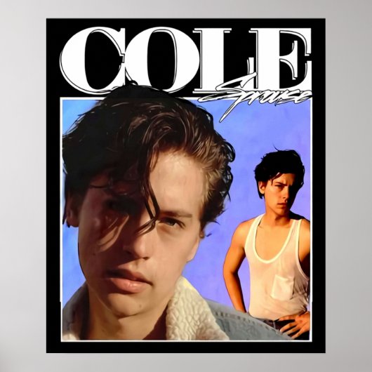 Cole Sprouse 90_sVintage Poster (Voorkant)