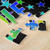 "COLE" Voornaam, geun "HAPPY BIRTHDAY" Legpuzzel (Zijkant)