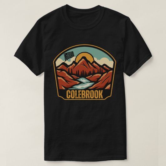 Colebrook, Connecticut T-shirt (Design voorkant)