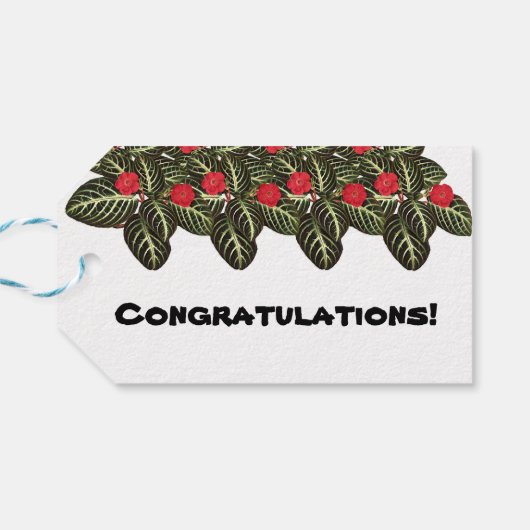 coleção Flores do Brasil capuchinha,  Cadeaulabel (Achterkant Horizontaal)