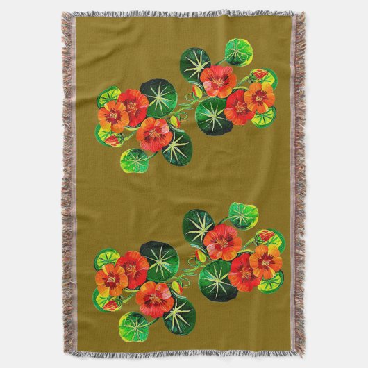 coleção Flores do Brasil capuchinha,  Deken (Voorkant Verticaal)