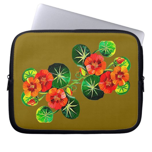 coleção Flores do Brasil capuchinha,  Laptop Sleeve (Voorkant)