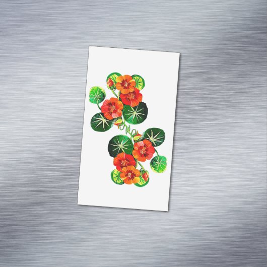 coleção Flores do Brasil capuchinha, Magnetisch Visitekaartje (Voorbeeld)
