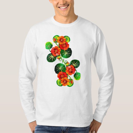 coleção Flores do Brasil capuchinha,  T-shirt (Voorkant)