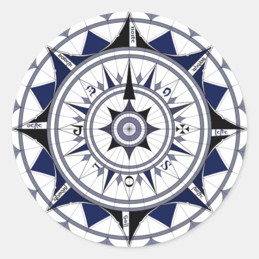 Colecção Rosa dos Ventos Ronde Sticker (Voorkant)