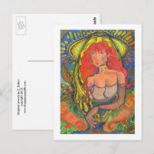 Colectible Starlet Mermaid met Halo - Briefkaart (Voorkant / Achterkant)