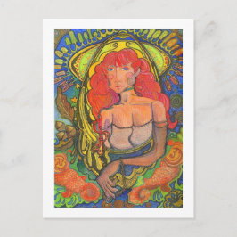 Colectible Starlet Mermaid met Halo - Briefkaart