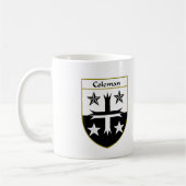 Coleman Coat of Arms/Family Crest Koffiemok (Links)