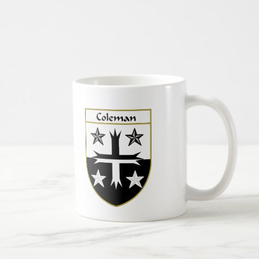 Coleman Coat of Arms/Family Crest Koffiemok (Rechts)