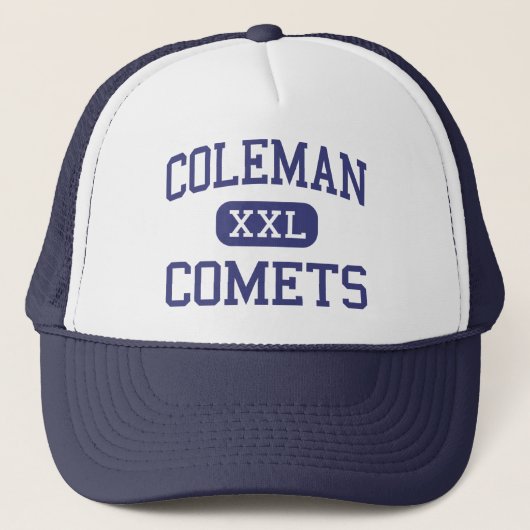Coleman Comets Middle Coleman Michigan Trucker Pet (Voorkant)
