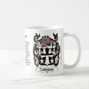 Coleman Family Crest op een mok