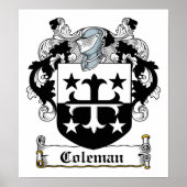 Coleman Family Crest Poster (Voorkant)