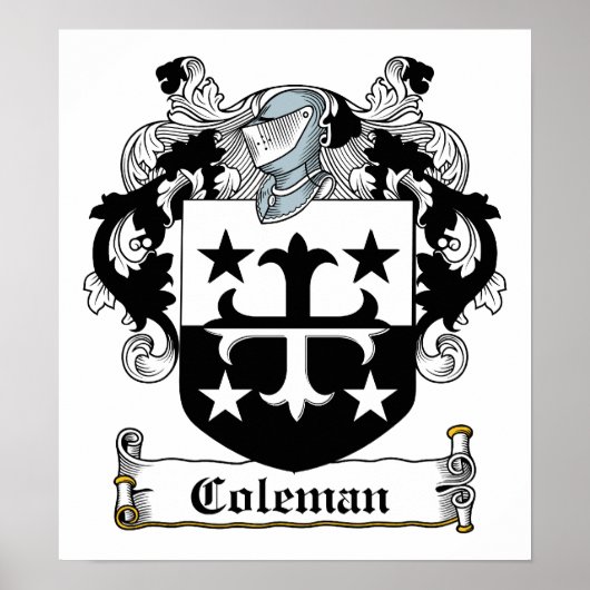 Coleman Family Crest Poster (Voorkant)