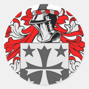 Coleman (Iers) wapenschild Ronde Sticker