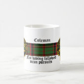 Coleman Scottish Crest en Tartan mok (Center)