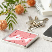 COLERFUL CUTE HEART NAME SLEUTELHANGER (Zijkant)