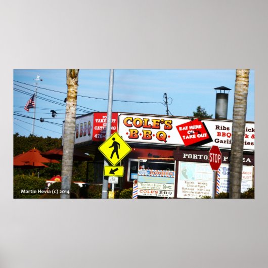 Cole's BBQ Poster (Voorkant)