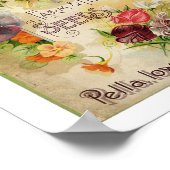 Coles Garden 1896 Tuin, Boerderij en ventilator Poster (Hoek)