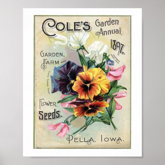 Coles Garden Annual 1897 Poster (Voorkant)