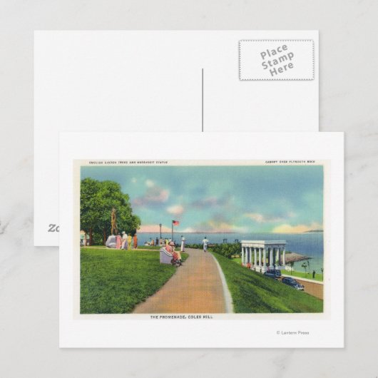 Coles Hill Uitzicht van de Promenade Briefkaart (Voorkant / Achterkant)